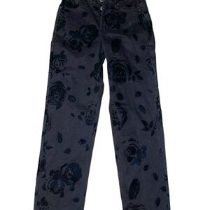 NWT Wild Fable Floral High Rise Straight Jeans Sz 4 / 32” Inseam